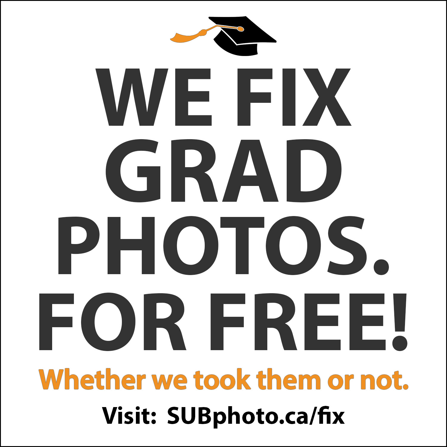 We fix your graduation photos for free