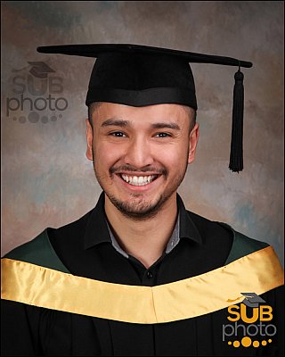 University of Alberta Grad Photos - black shirt no tie