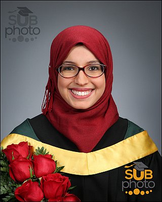 U of A Grad Photo wearing hijab