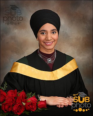 ualberta science grad photo with high collar shirt and jewelry.